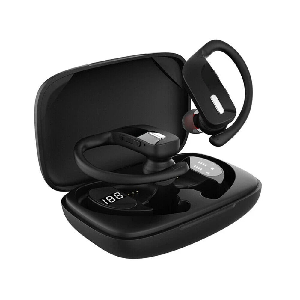 TWS Bluetooth 5.3 Wireless Earbuds with Ear Hooks | Sports Stereo Earphones