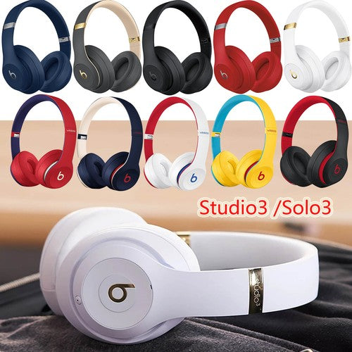 Wireless Bluetooth Headphones - Foldable Over-Ear Headphones with Mic for Solo3 / Studio3 | UK Stock