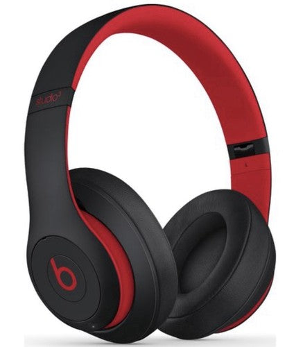 Genuine Beats Studio 3 Wireless Over-Ear Headphones (Defiant Black/Red) - Pure ANC